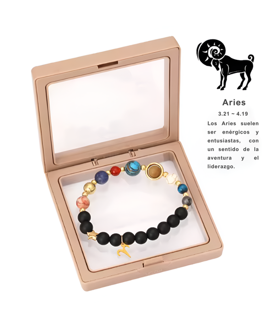 Pulsera del horóscopo con 12 signos del zodiaco